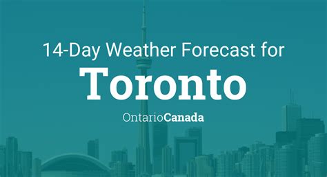 14 day forecast toronto ontario